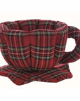 Tazza portapane tartan, linea Tartan. Blanc Mariclò