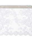 Runner in pizzo, colore bianco. Blanc Mariclò