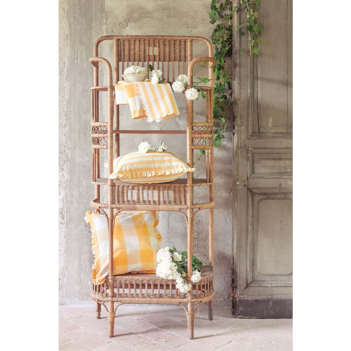 Tovaglia a quadri, 150x220 cm. Blanc Mariclò