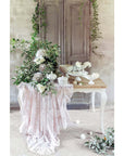 Coppa con piede, ceramica bianco decoro rose. Blanc Mariclò