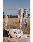 Plaid/copritutto, linea Eclectic day, colore grigio. Blanc Mariclò