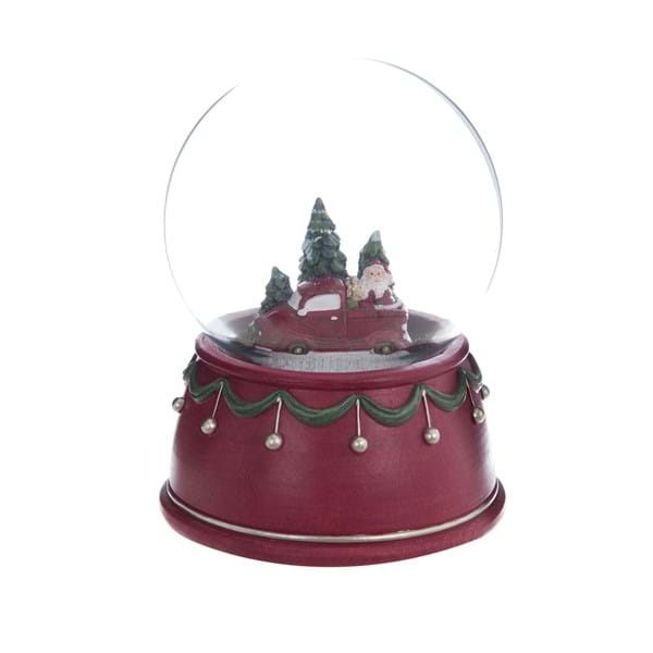 Decoro Natale in sfera con carillon. Blanc Mariclò