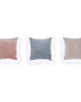 Cuscino con pizzo Sangallo, 3 colori assortiti. Blanc Mariclò