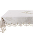 Tovaglia con pizzo 160x300 Oro Blanc Mariclò