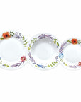 Servizio tavola da 6 Atollo Flores, in ceramica. Tognana