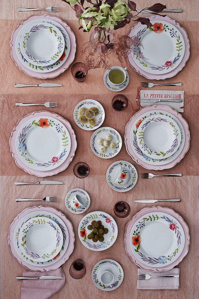 Servizio tavola da 6 Atollo Flores, in ceramica. Tognana