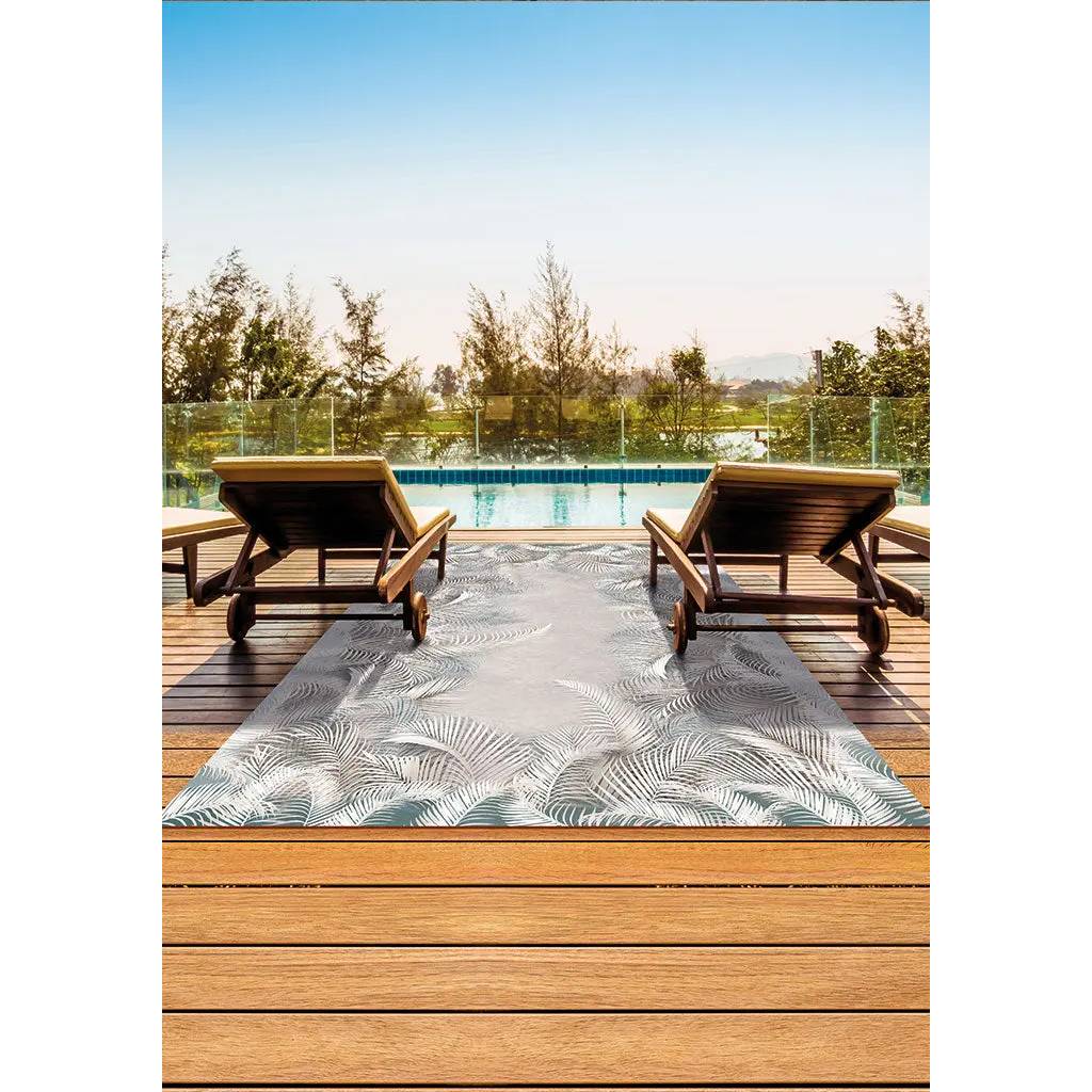 Tappeto per esterno ed interno "Flora", misura 153x225 cm.