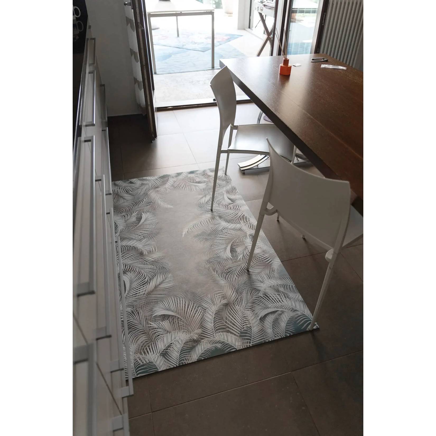 Tappeto per esterno ed interno "Flora", misura 153x225 cm.