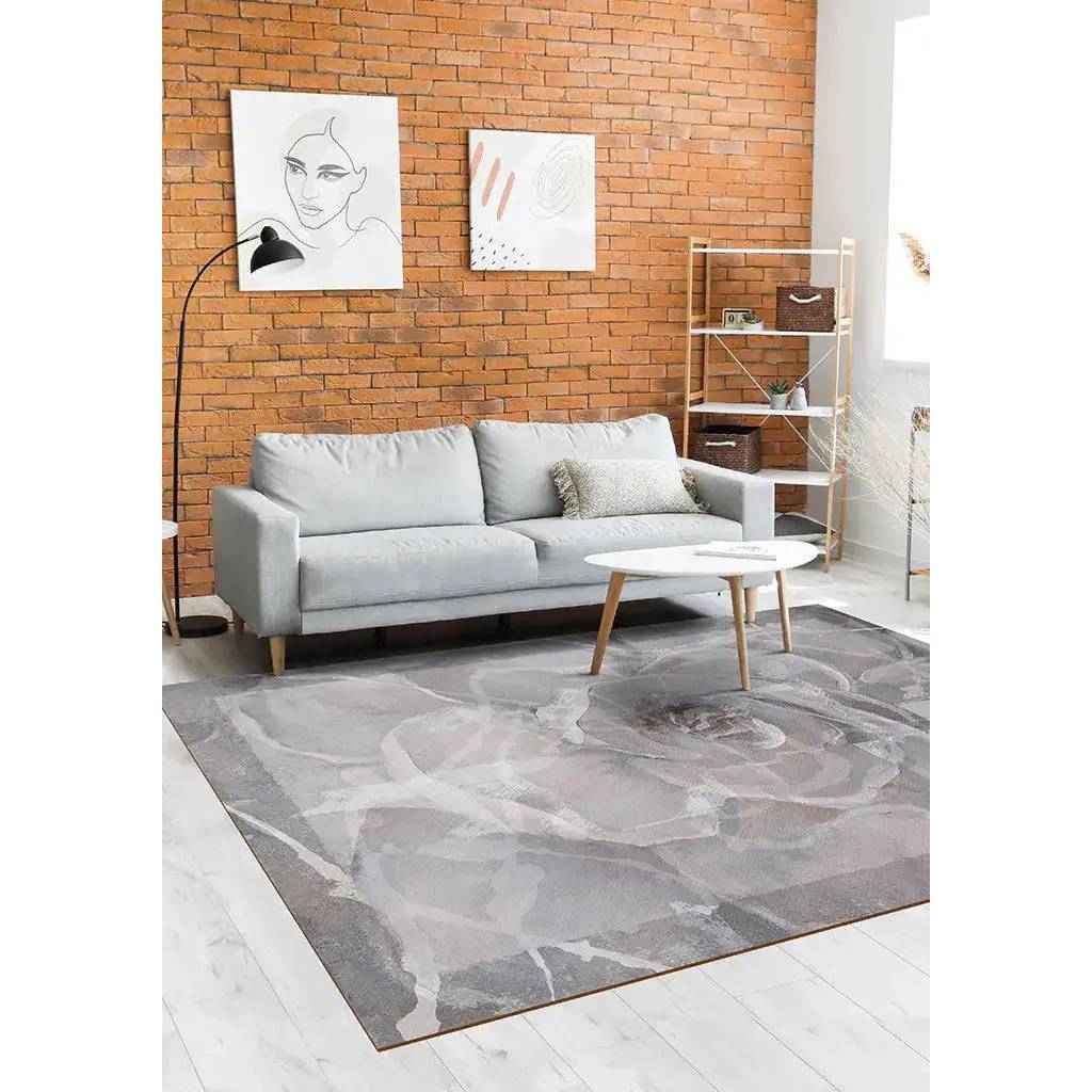 Tappeto per interno "Rosa bianca", misura 76x130 cm.