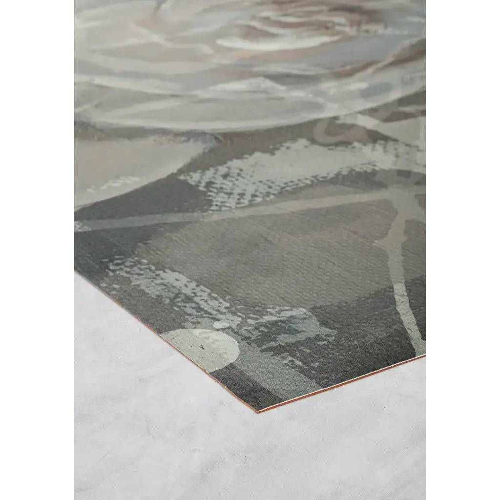 Tappeto per interno "Rosa bianca", misura 76x130 cm.