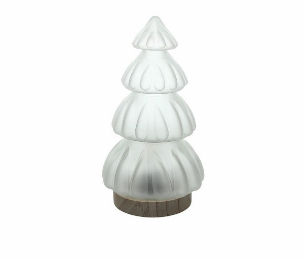 Lampada albero, colore bianco con led, H. 28.5 cm. Tognana