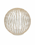Sfera trasparente con perline e led, D.18 cm. Tognana