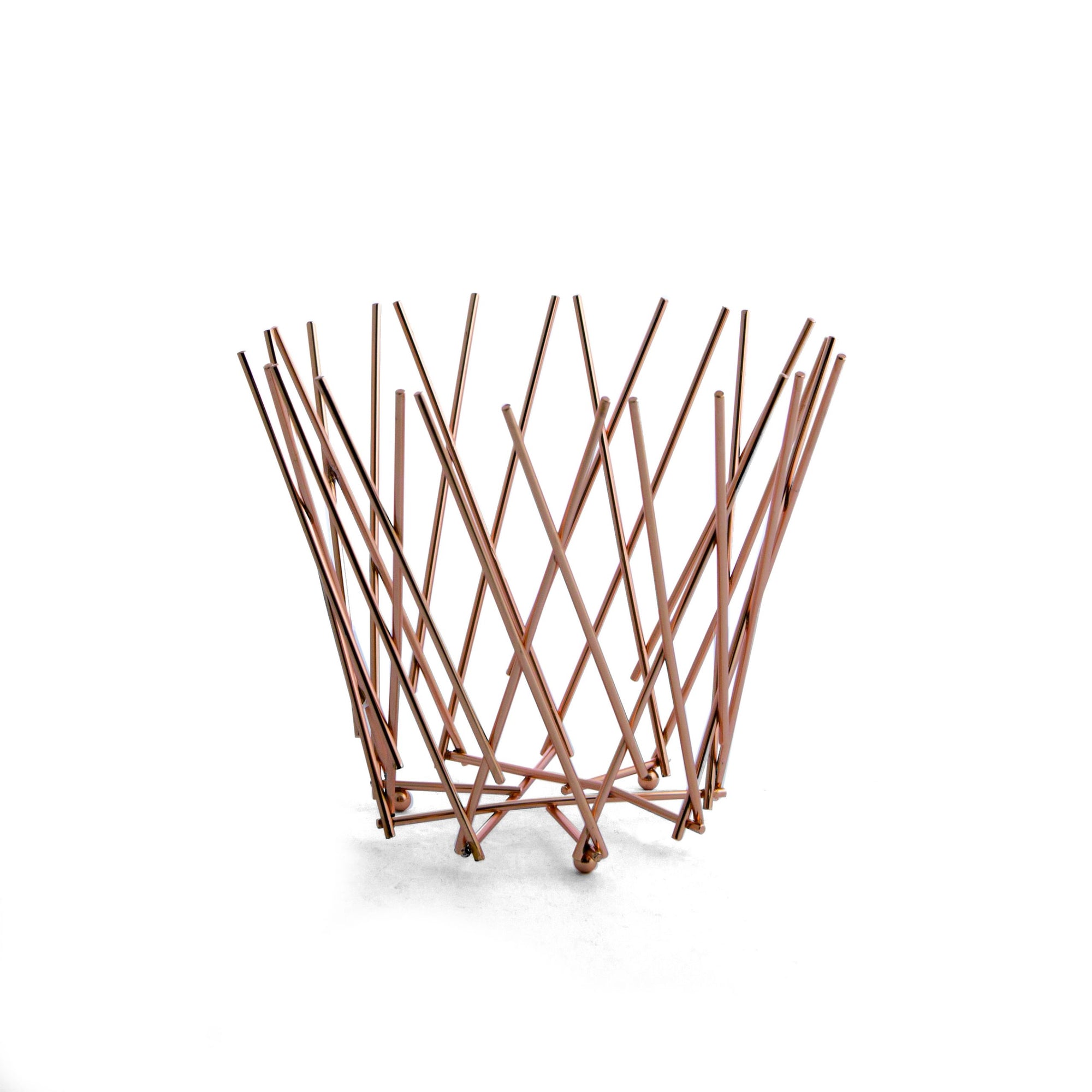 Centrotavola acciaio "Copper", colore oro rosa. Fade