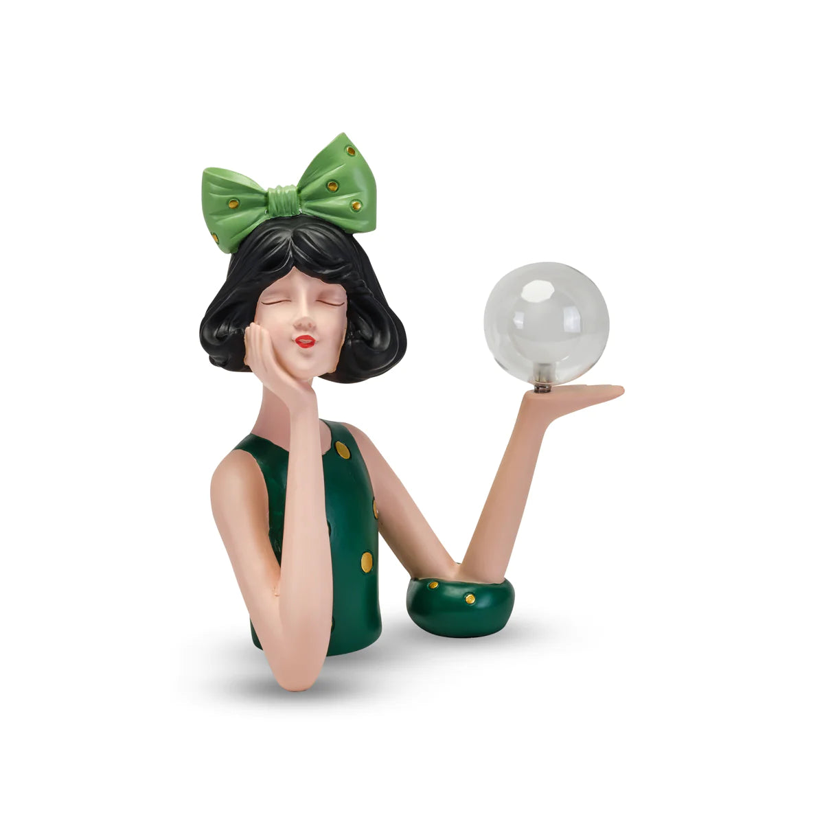 Lampada in resina, Linea &quot;Majorette&quot; Luce. Henriette