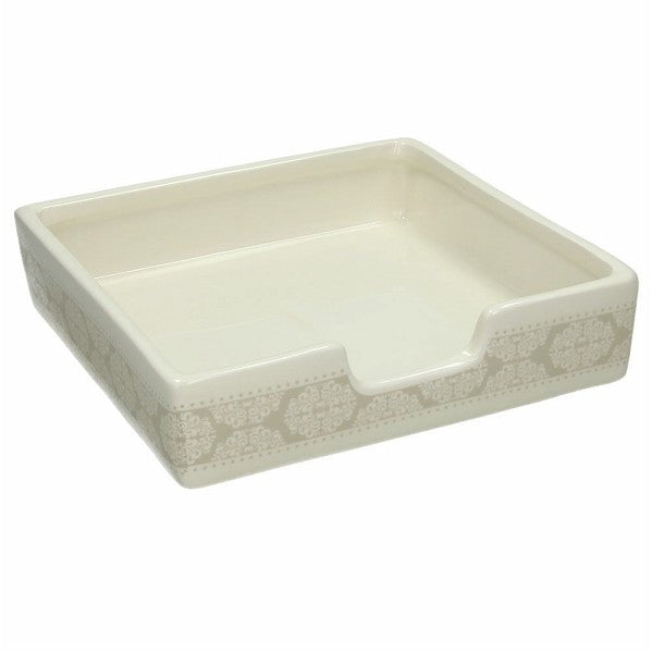 Portatovaglioli Quadrato Cm 20x20 Linea Dolce Casa Bonheur. Tognana