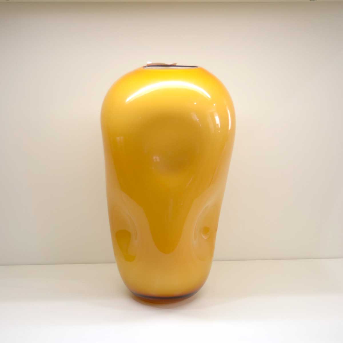 Vaso Linea Dafne giallo, H. 27.5 cm. Fade