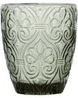 Bicchiere basso "Corinto", in vetro, colore grigio, set 6 pz. Fade