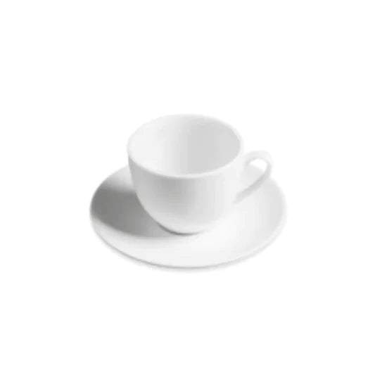 Set 12 Tazze caffè espresso con piattino Smart, colore bianco. Fade