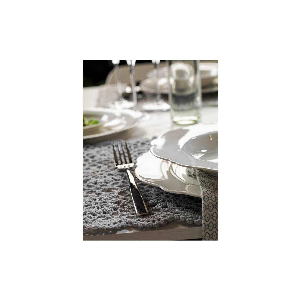 Servizio tavola da 12 Ginevra bianco, porcellana. Tognana