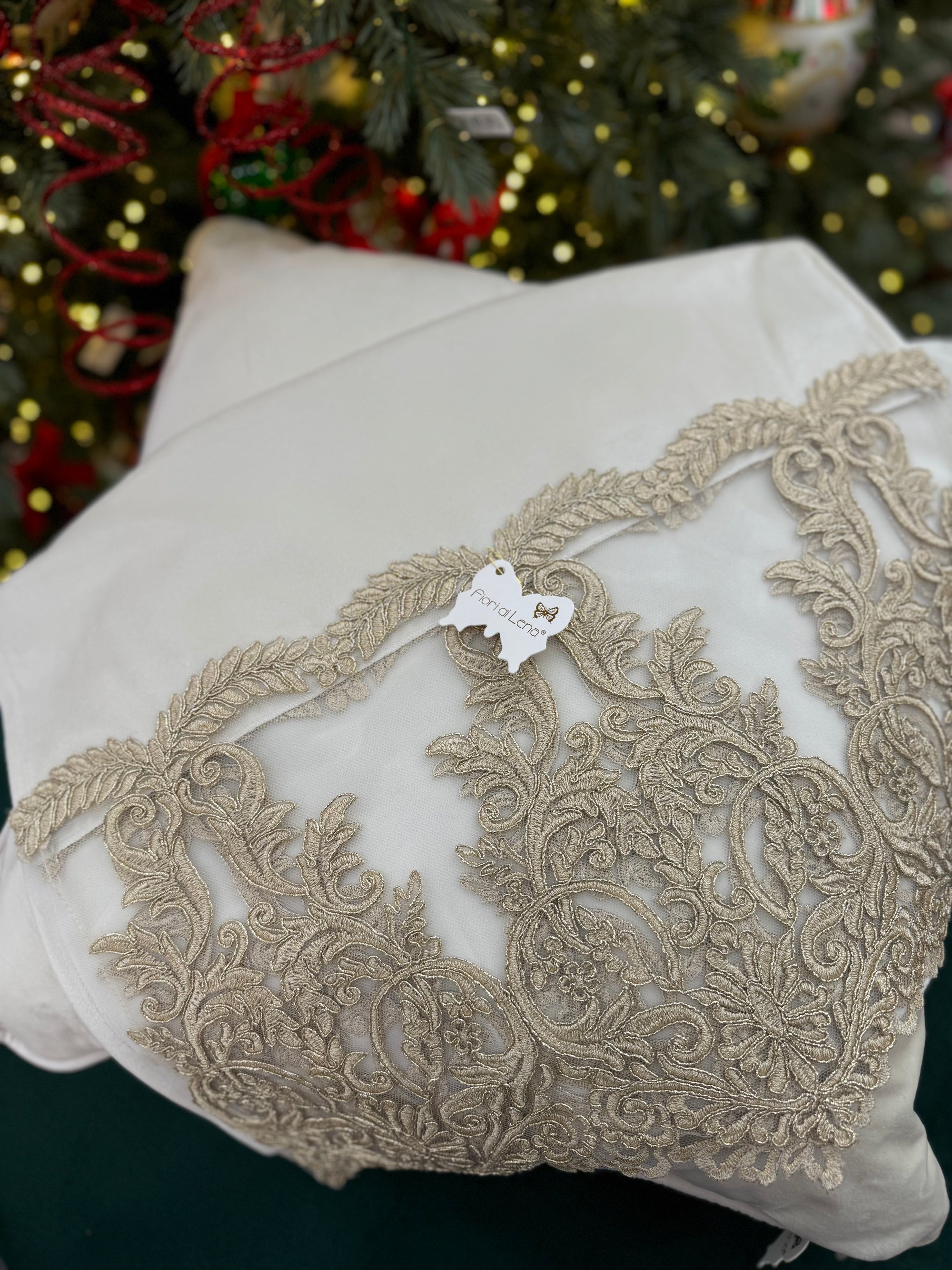 Runner velluto con pizzo Impero 3 colori assortiti Fiori Di Lena