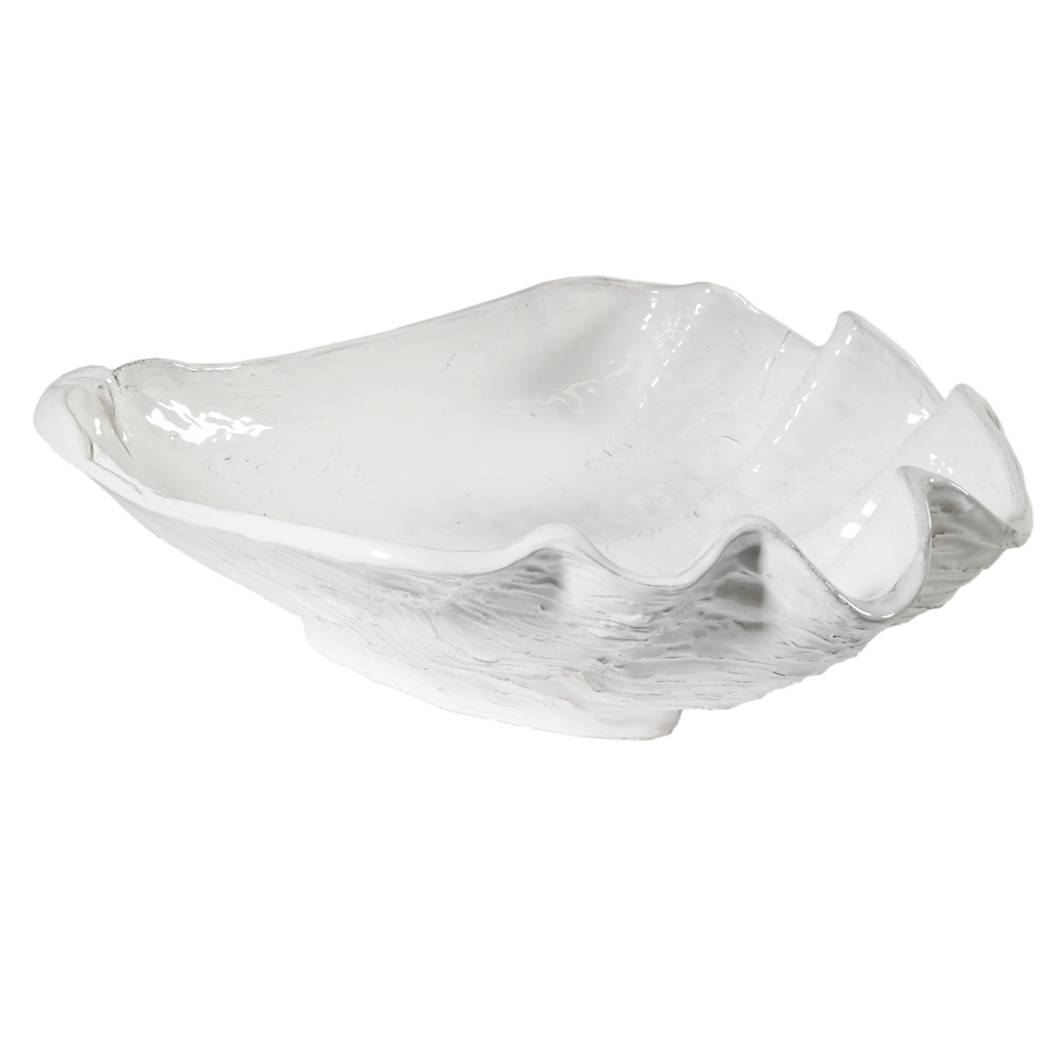 Conchiglia ventaglio, Linea Marina, in ceramica. Virginia Casa
