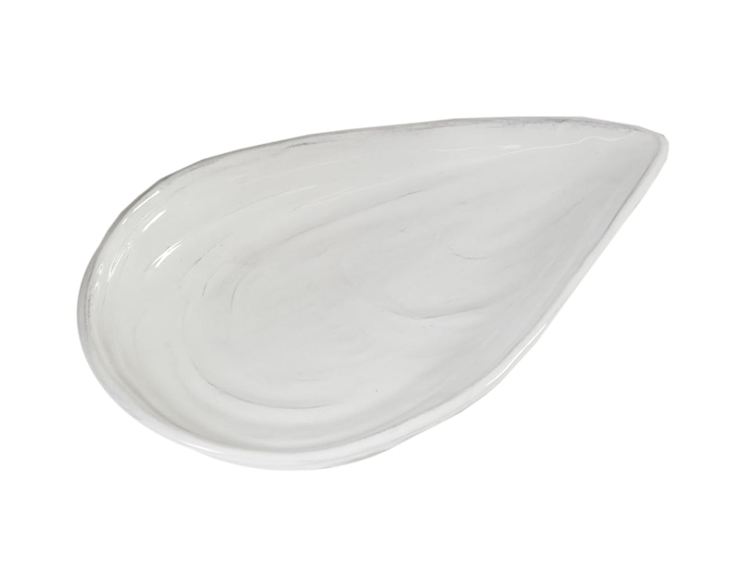 Piatto cozza, Linea Marina, in ceramica. Virginia Casa