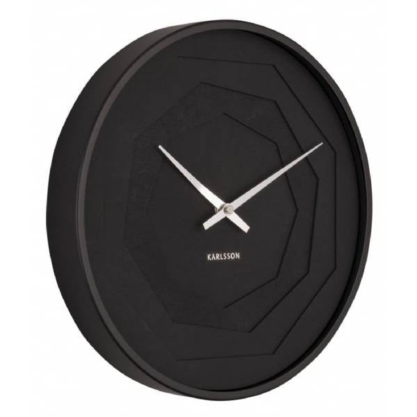 Orologio da Muro "LAYERED ORIGAMI" colore nero. KARLSSON