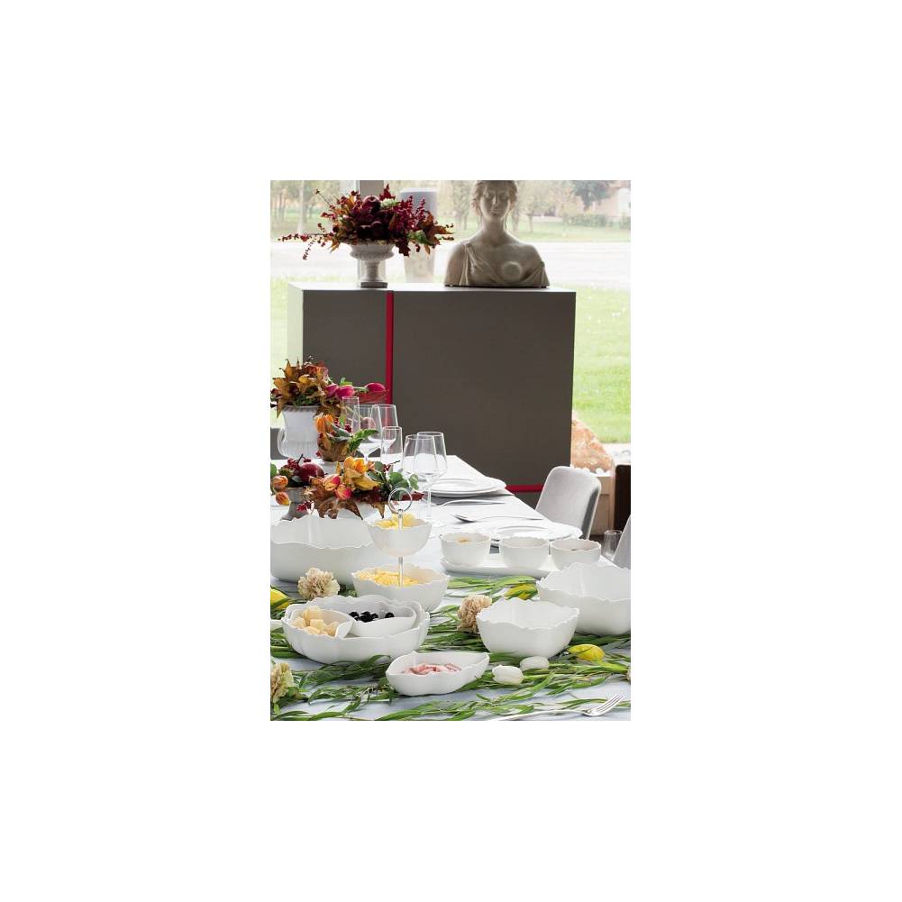 Coppa ovale Bianco LINEA ARYA. Fade