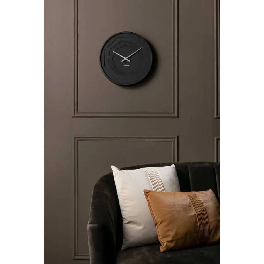 Orologio da Muro "LAYERED ORIGAMI" colore nero. KARLSSON