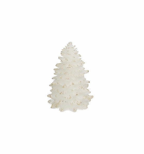 Candela Albero bianco e oro, H. 20 cm. Tognana