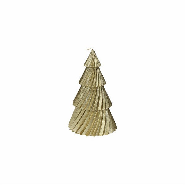 Candela Albero Lux Chic, colore oro, H. 15 cm. Tognana