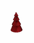 Candela Albero Lux Chic, colore rosso, H. 15 cm. Tognana