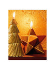 Candela Albero Lux Chic, colore oro, H. 15 cm. Tognana