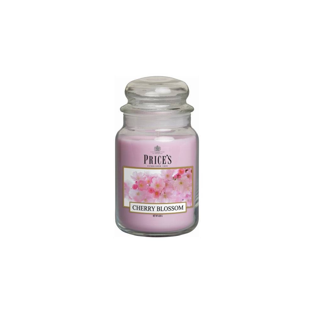 Candela in giara grande, profumazione Cherry Blossom. Price's