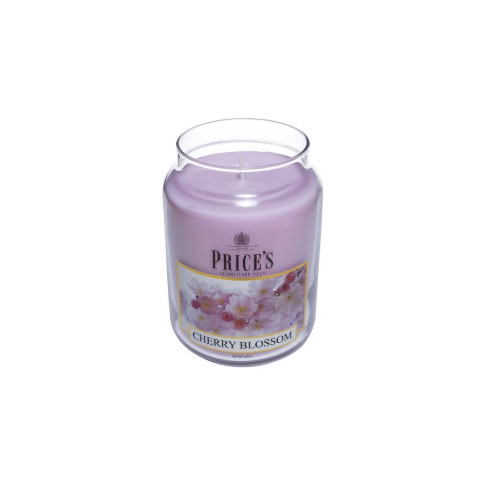 Candela in giara grande, profumazione Cherry Blossom. Price's