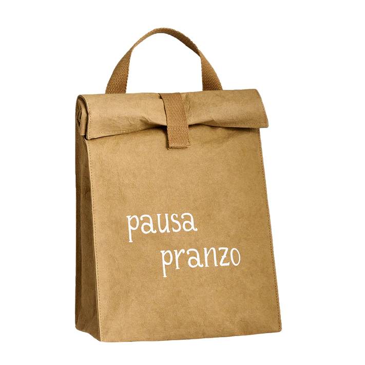 Porta pranzo decoro "Pausa pranzo" colore avana. Simple day