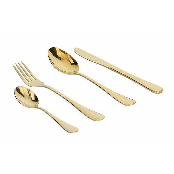 Servizio posate acciaio effetto oro 24 pz. Tognana Porcellane