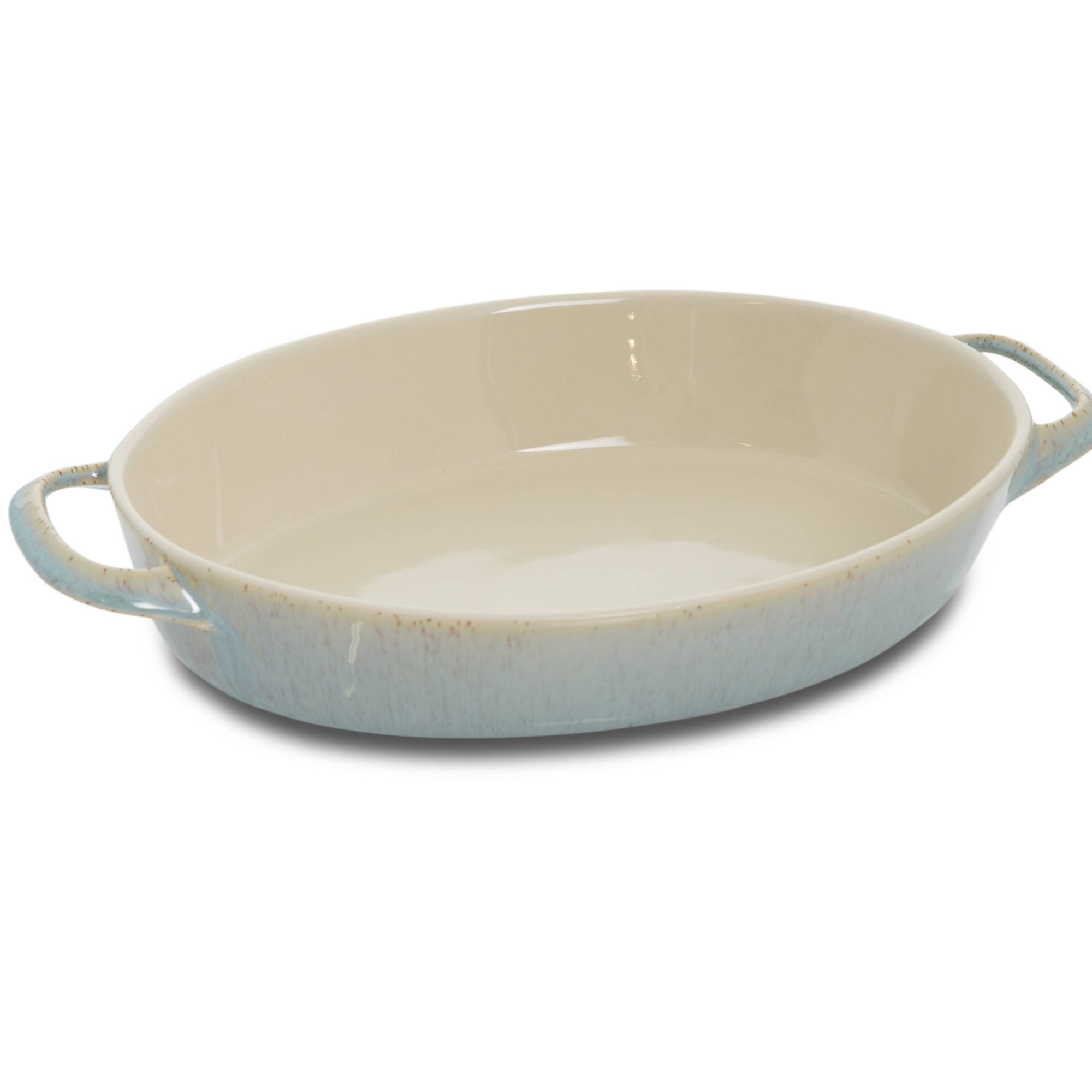 Pirofila ovale con manici "Reactive oven", colore azzurro. Fade