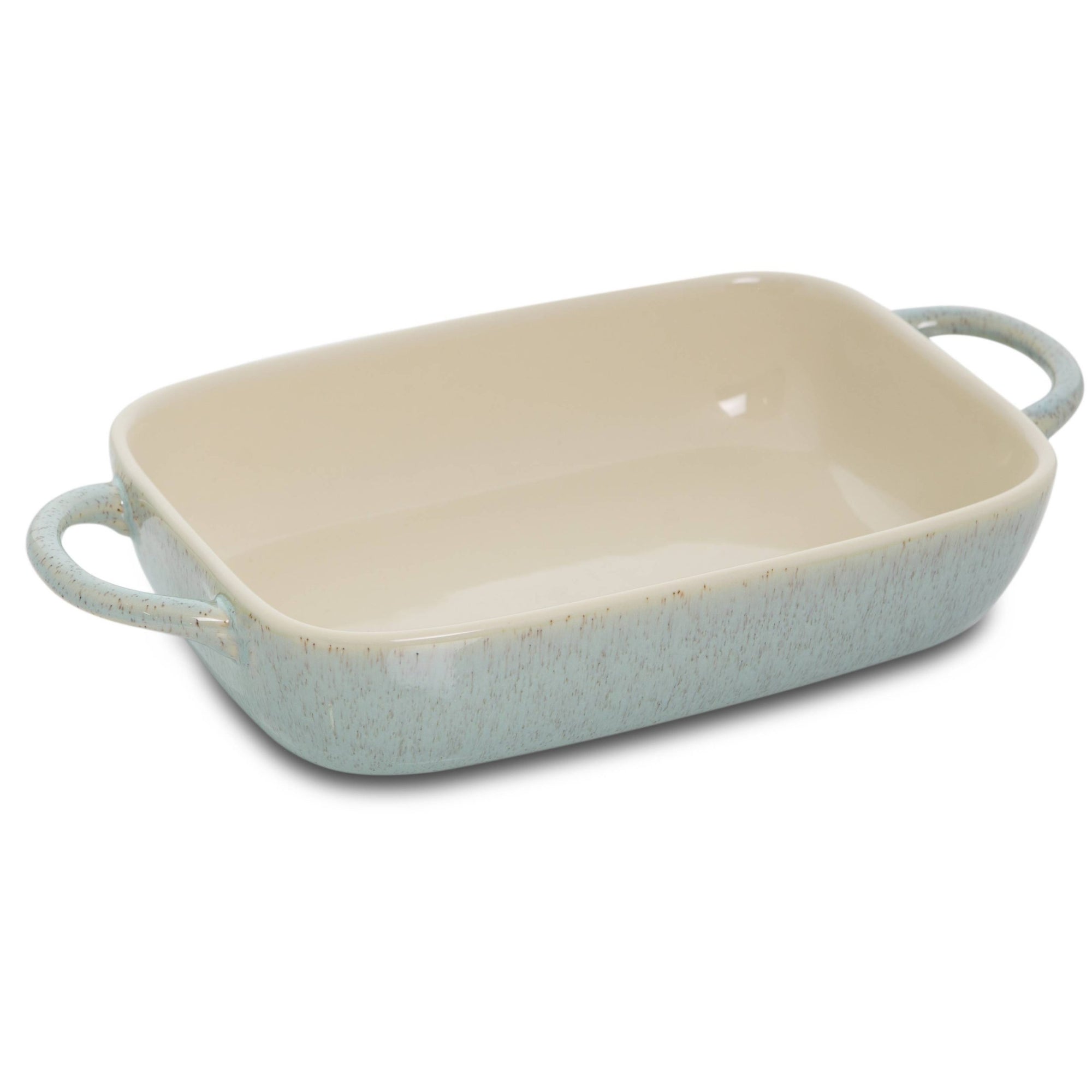 Pirofila rettangolare con manici "Reactive oven", colore azzurro, misura 40x22 cm. Fade