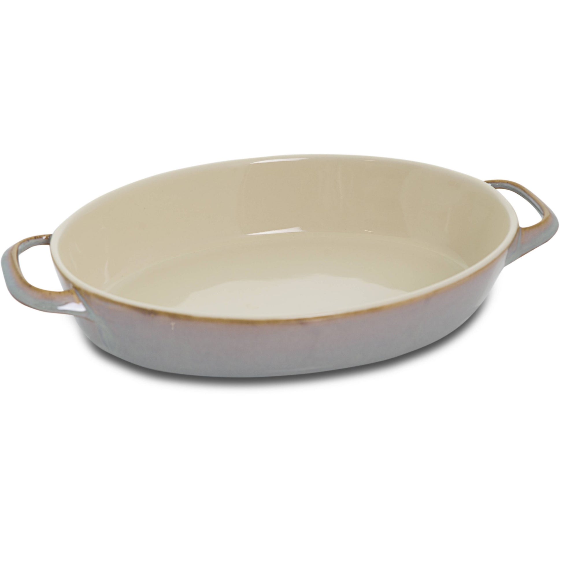 Pirofila ovale con manici "Reactive oven", colore grigio, misura 45x27 cm. Fade