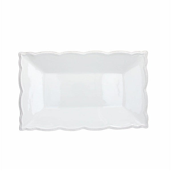 Piatto portata rettangolare, ceramica, Linea Romance. Tognana