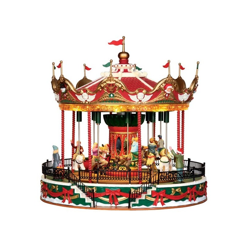 Giostra Santa Carousel con Alimentatore 4.5V