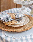 Sotto piatto decorativo rotondo, naturale. Blanc Mariclò