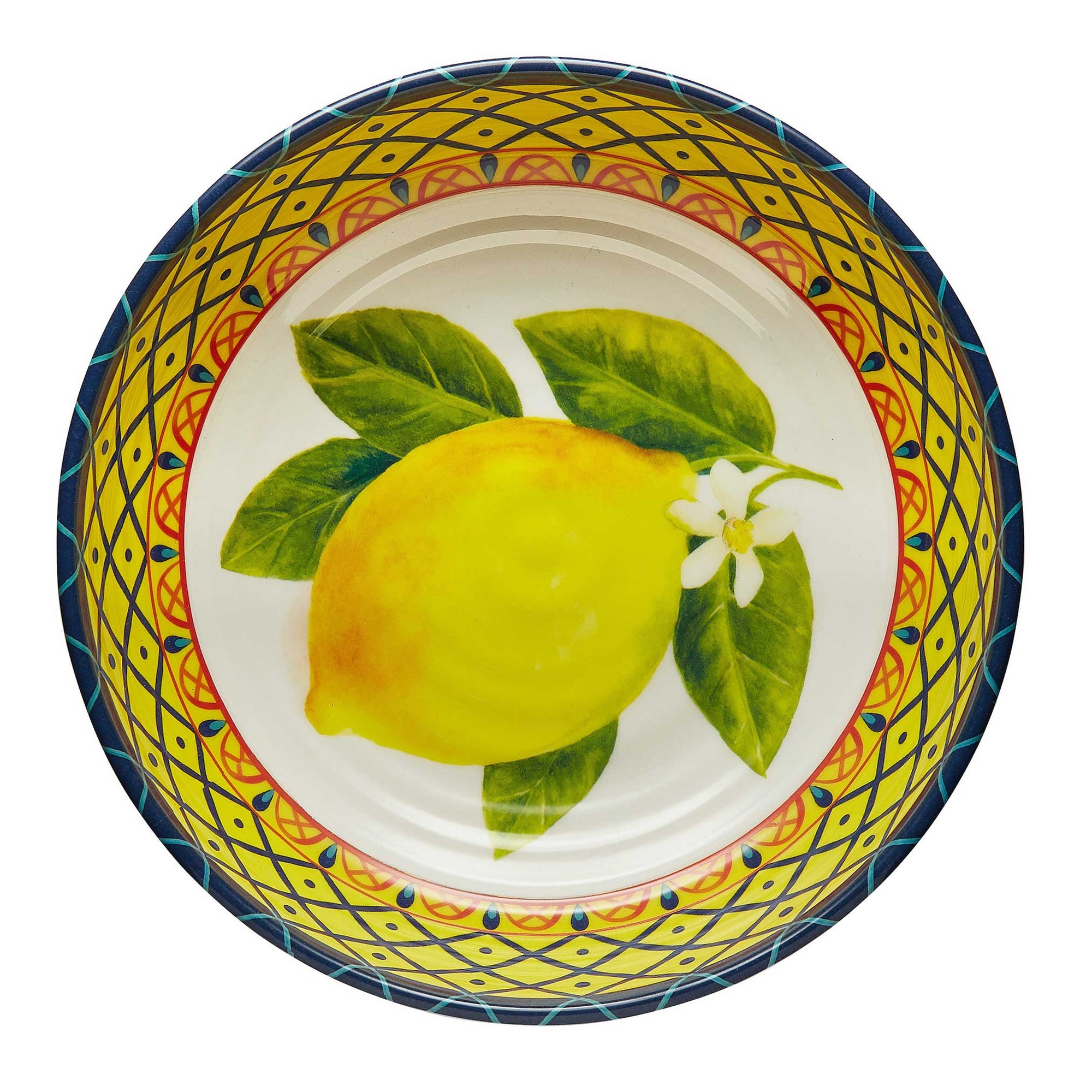 Piatto Fondo Linea Amalfi, set 2 pz. in melamina. Emporio Zani