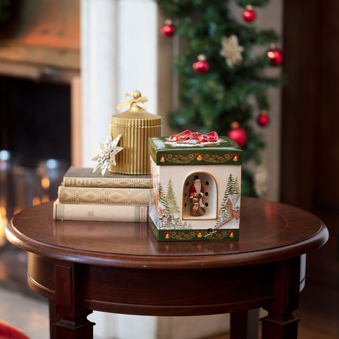 Pacchetto regalo grande quadrata slitta Villeroy & Boch linea Christmas Toy's