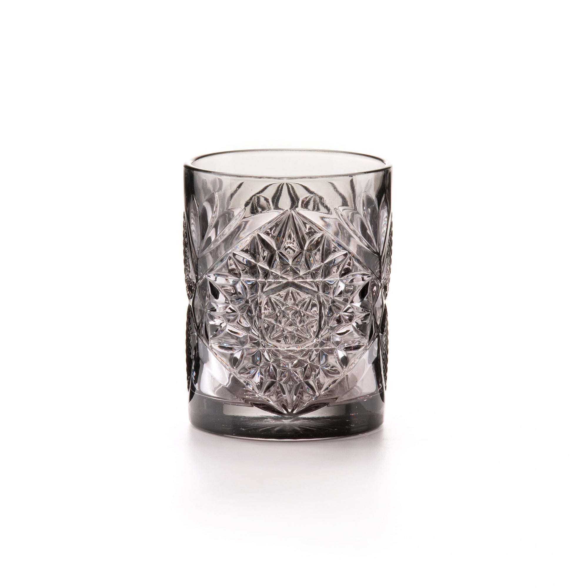 Bicchiere basso "Vintage", in vetro, colore grigio, set 6 pz. Fade