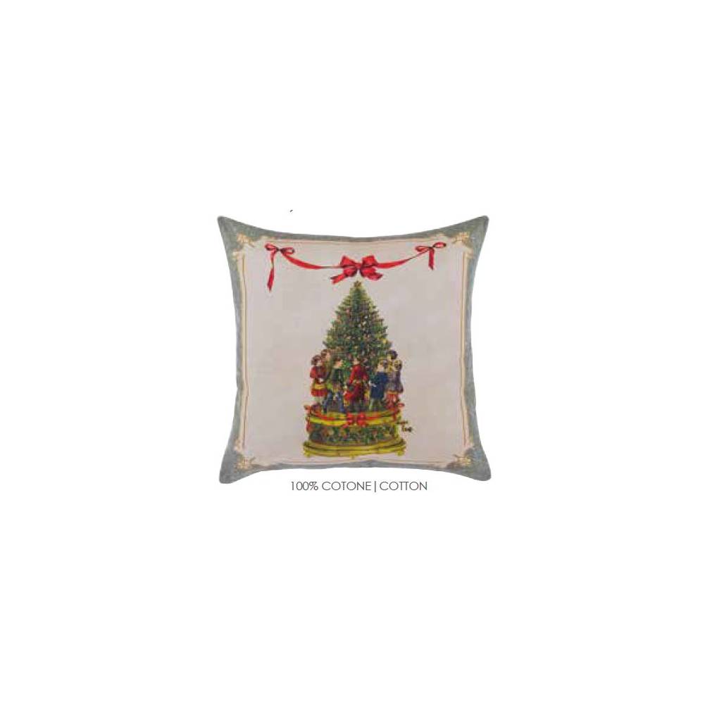 Cuscino stampato VINTAGE CHRISTMAS. Blanc Mariclò
