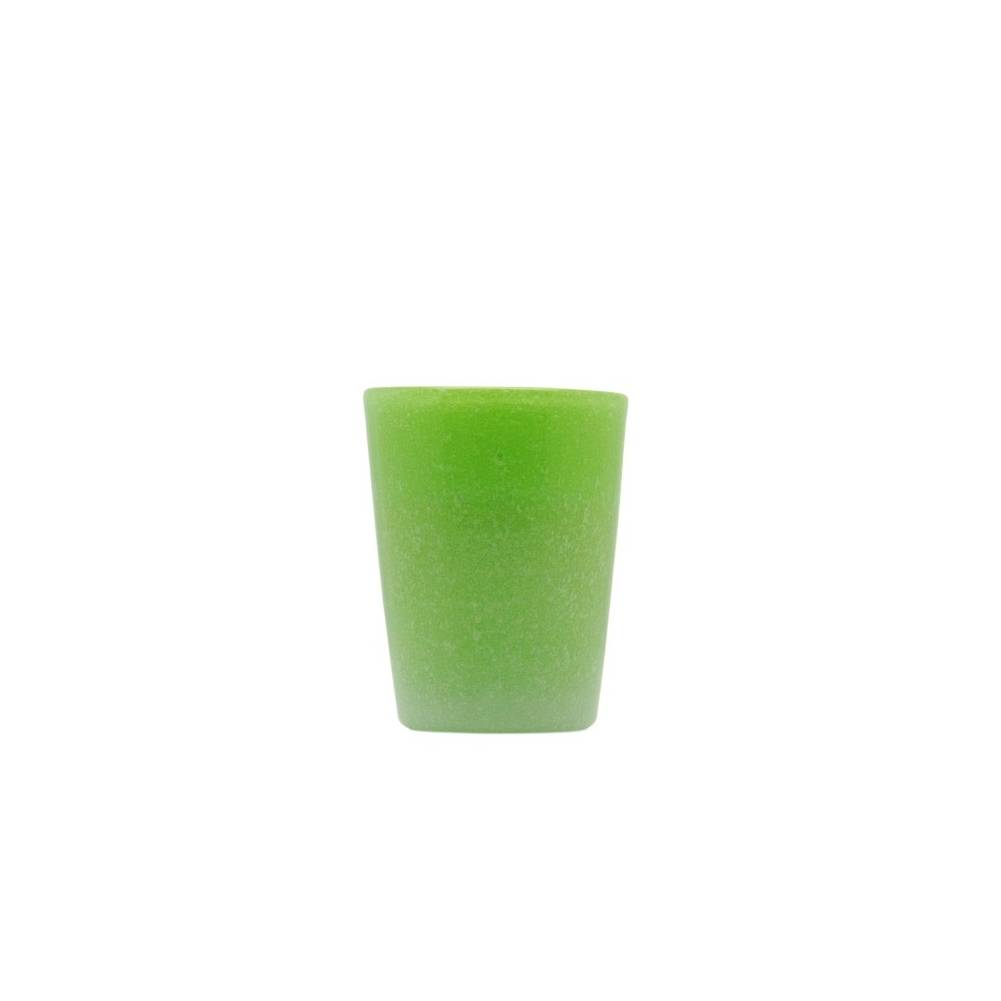 Bicchiere acqua "Memento" in vetro, colore verde mela, set 6 pz. Serafino Zani