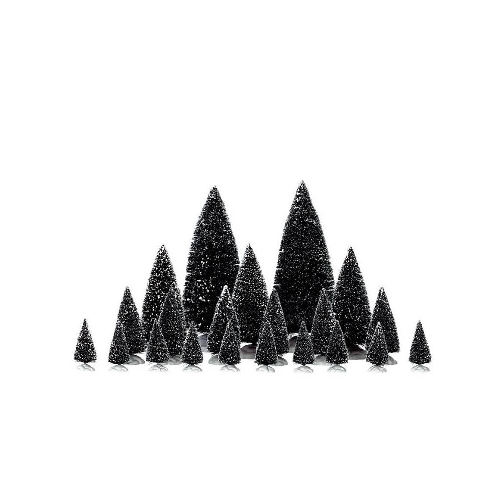 Assorted Pine Trees Set of 21 pz. Lemax