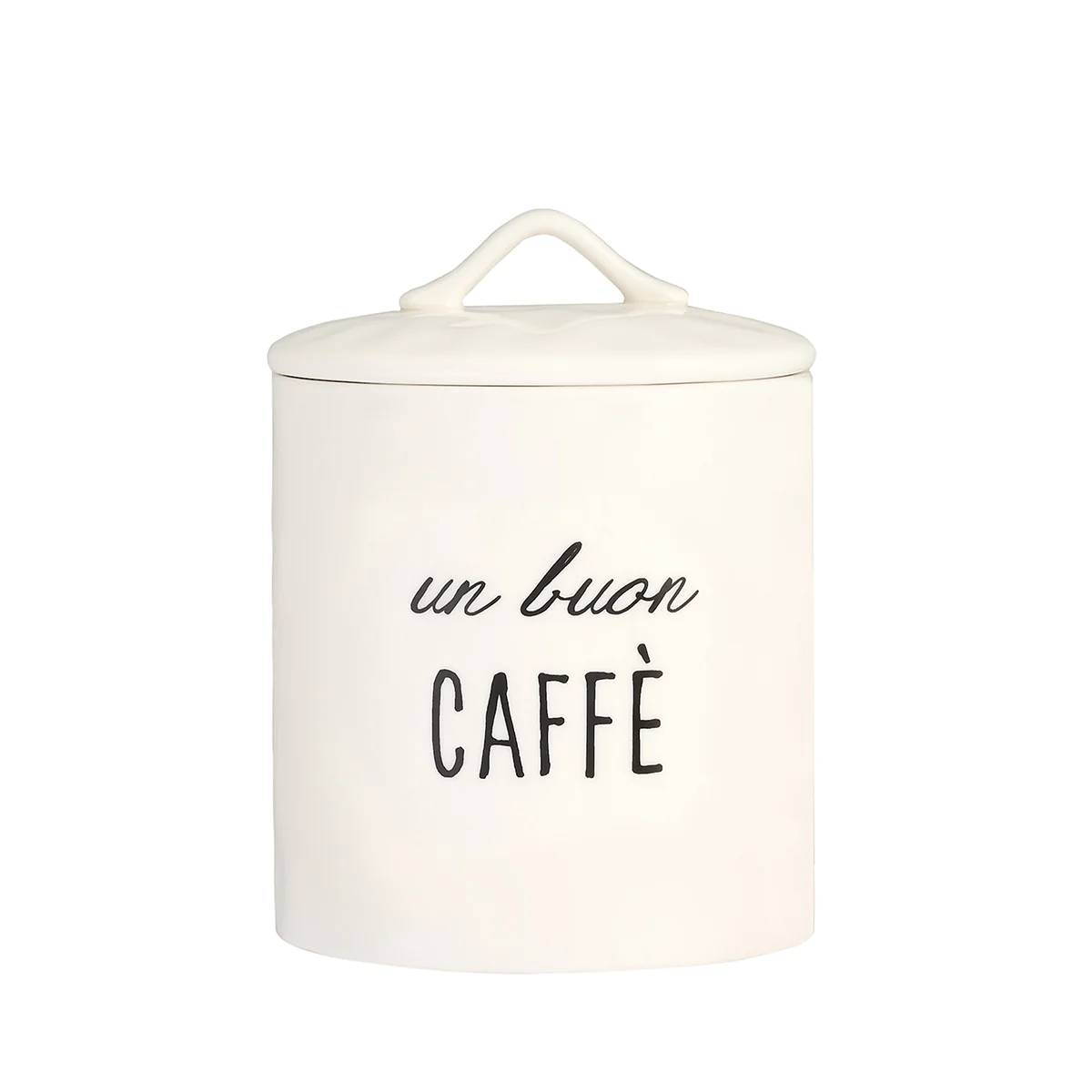 Barattolo in gres decoro "Un buon caffè". Simple day